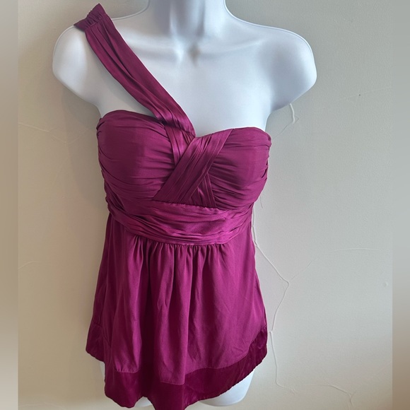 Bebe pink one sleeve Top - XS - Picture 1 of 14
